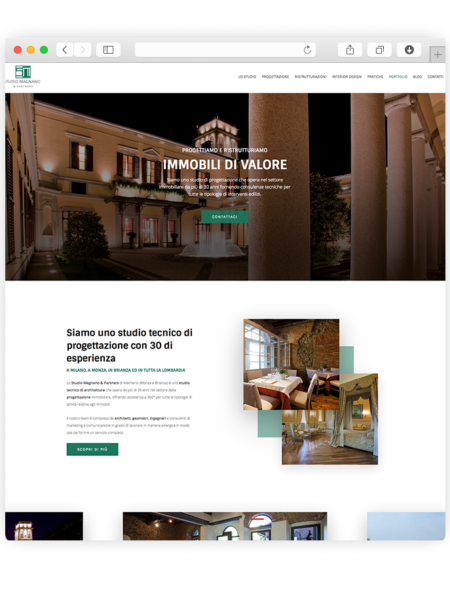Realizzazione sito wordpress per studio magnano