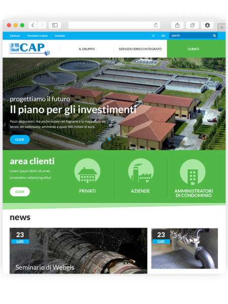 Realizzazione sito wordpress per Cap
